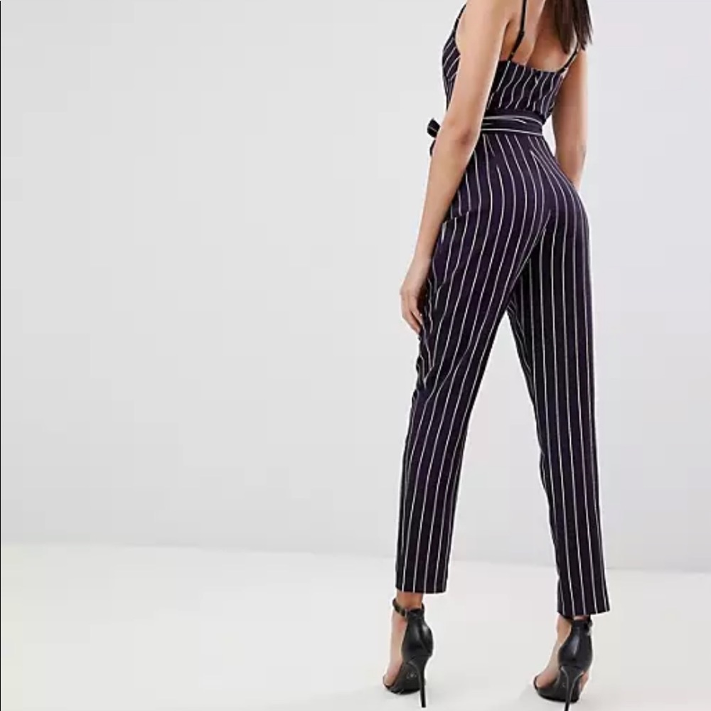 Asos Design Curve Wrap Jumpsuit With Self Belt In… - image 4